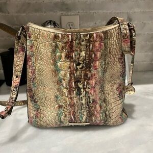 Brahmin Multicolor Crocodile Embossed Women Bag